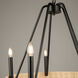 Perris LED 24 inch Black Chandelier Ceiling Light