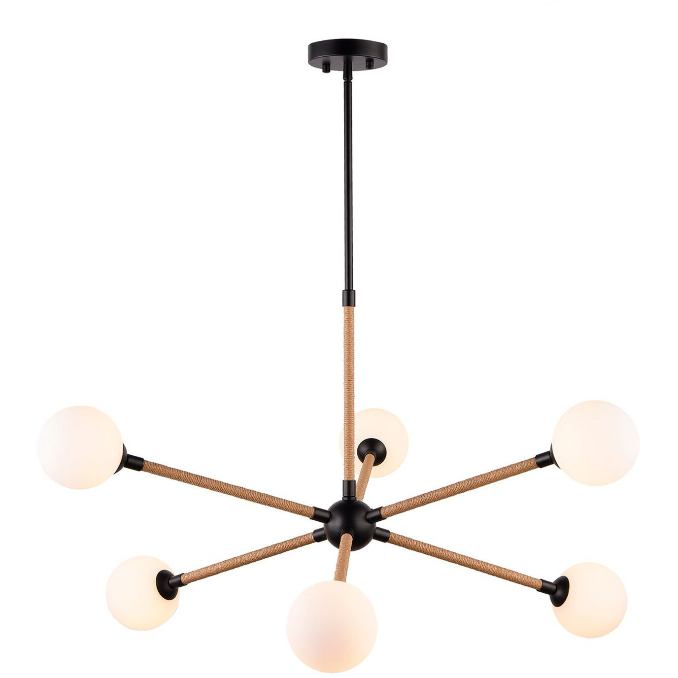 Capilano LED 36.2 inch Black Chandelier Ceiling Light