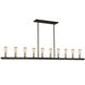 Sandalwood 10 Light 2.50 inch Island Light