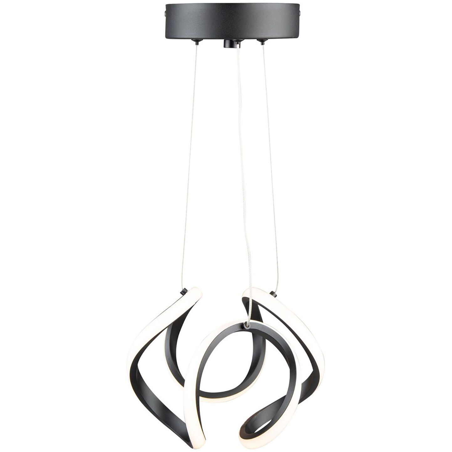 Mira LED 9.5 inch Black Pendant Ceiling Light