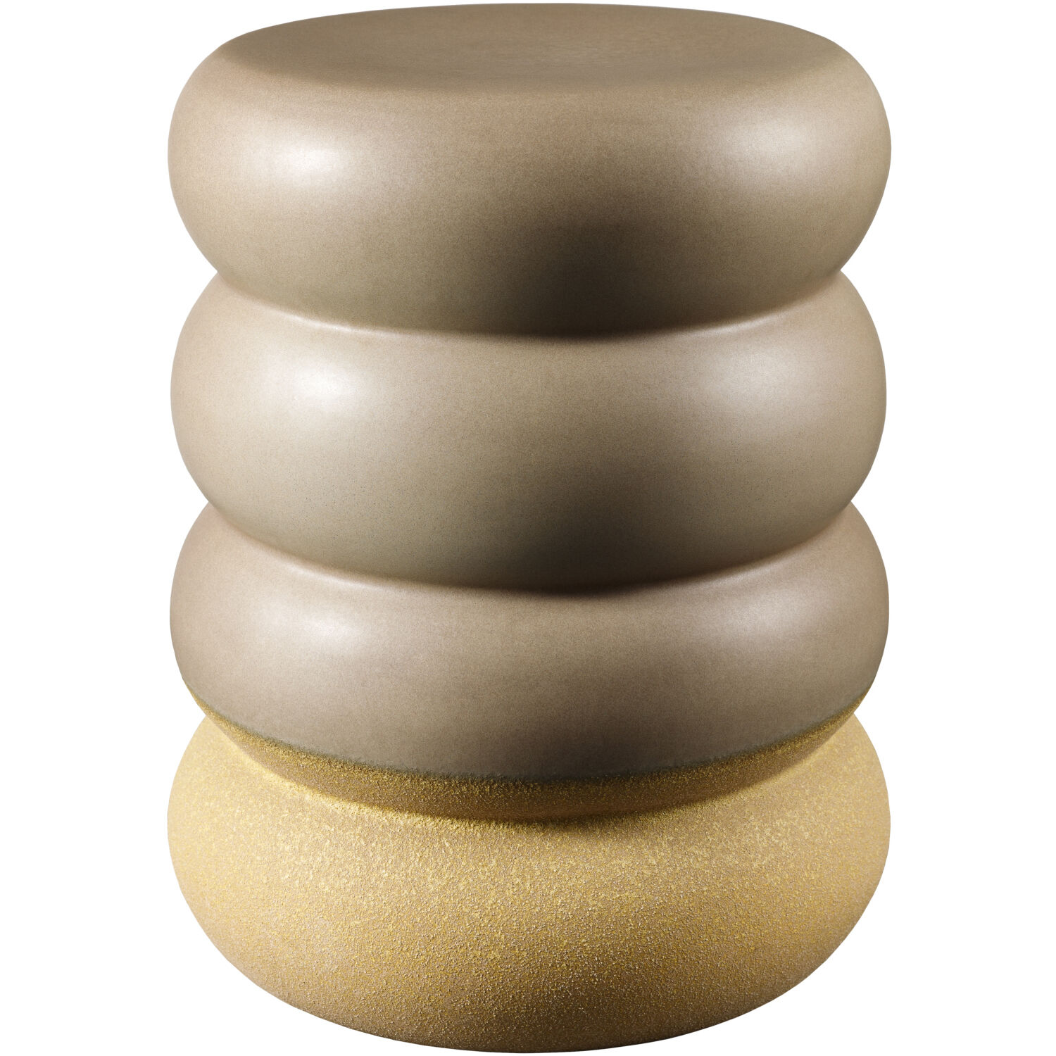 Bizen 17.3 X 13.4 inch Brown / Khaki / Brown / Khaki End Table