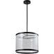 Cora LED 17.7 inch Black and Black Pendant Ceiling Light