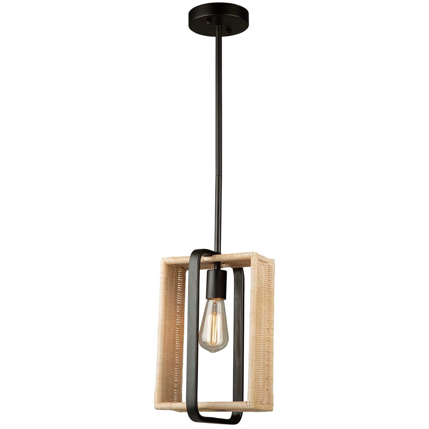 Perris LED 8 inch Black Pendant Ceiling Light