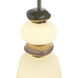 Strata LED 6.7 inch Satin Nickel Pendant Ceiling Light