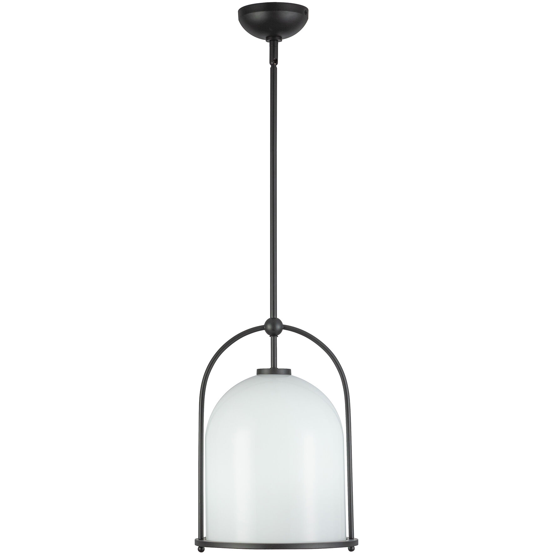 Dahlia 1 Light 11.5 inch Black Pendant Ceiling Light