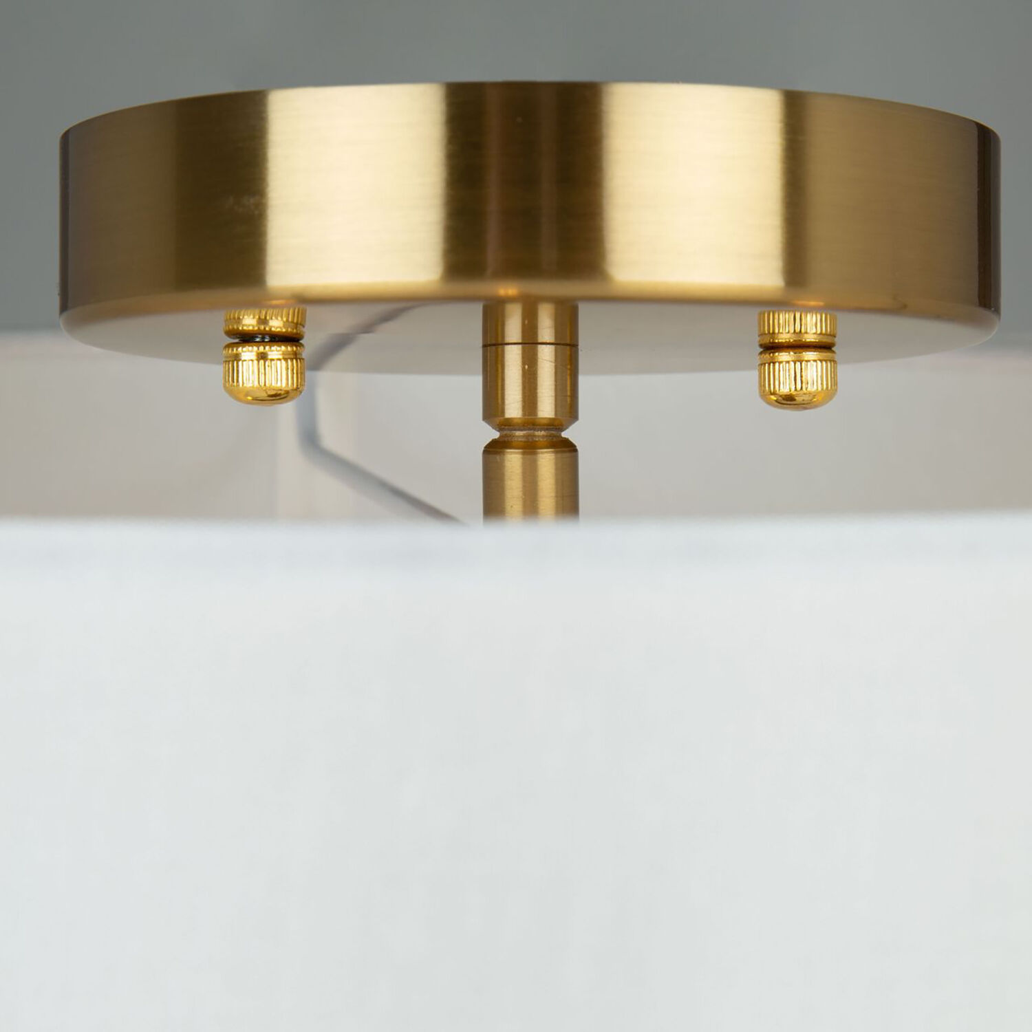 Rhythm LED 15.7 inch Brushed Gold Semi-Flush Mount Ceiling Light