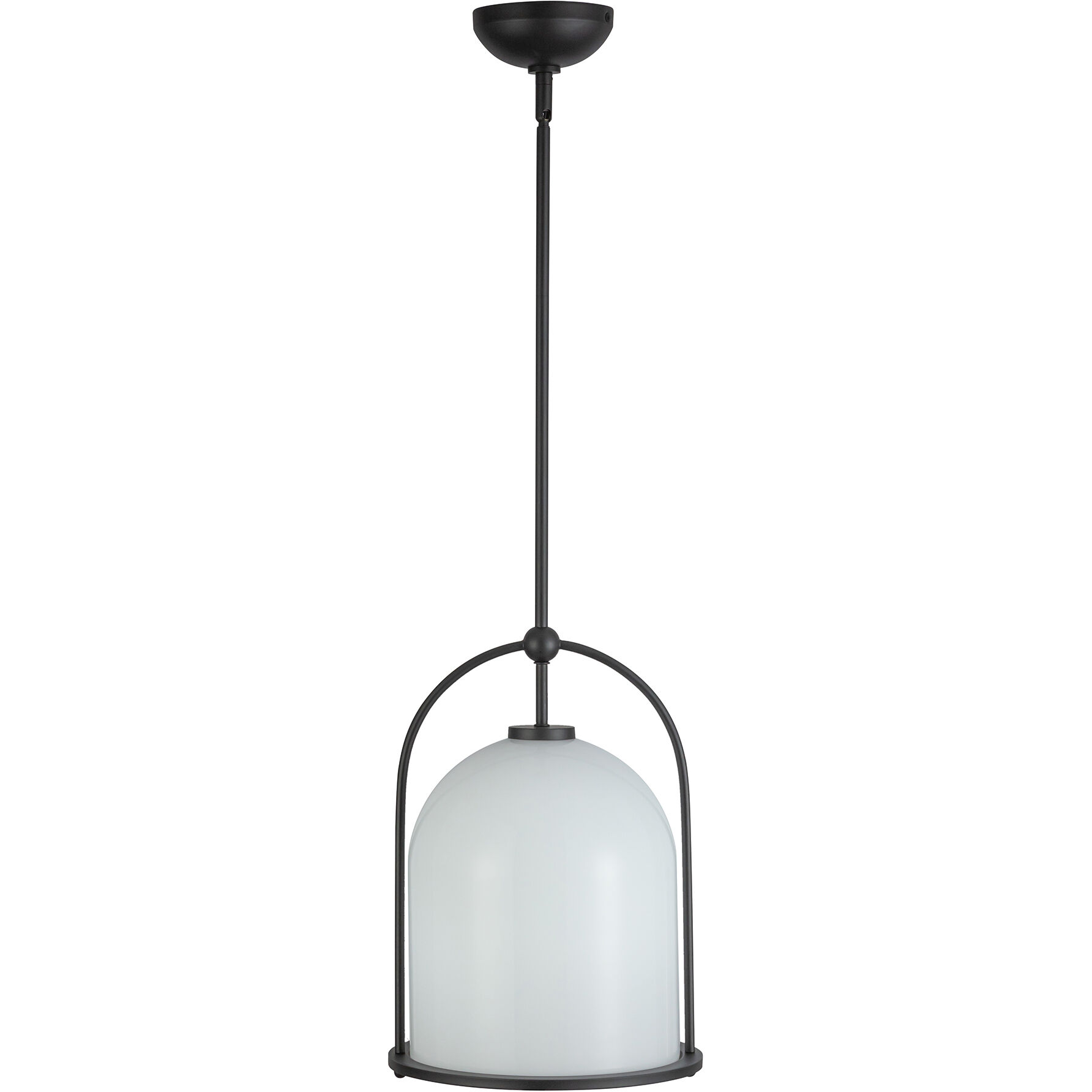 Dahlia 1 Light 11.5 inch Black Pendant Ceiling Light