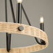 Perris LED 24 inch Black Chandelier Ceiling Light