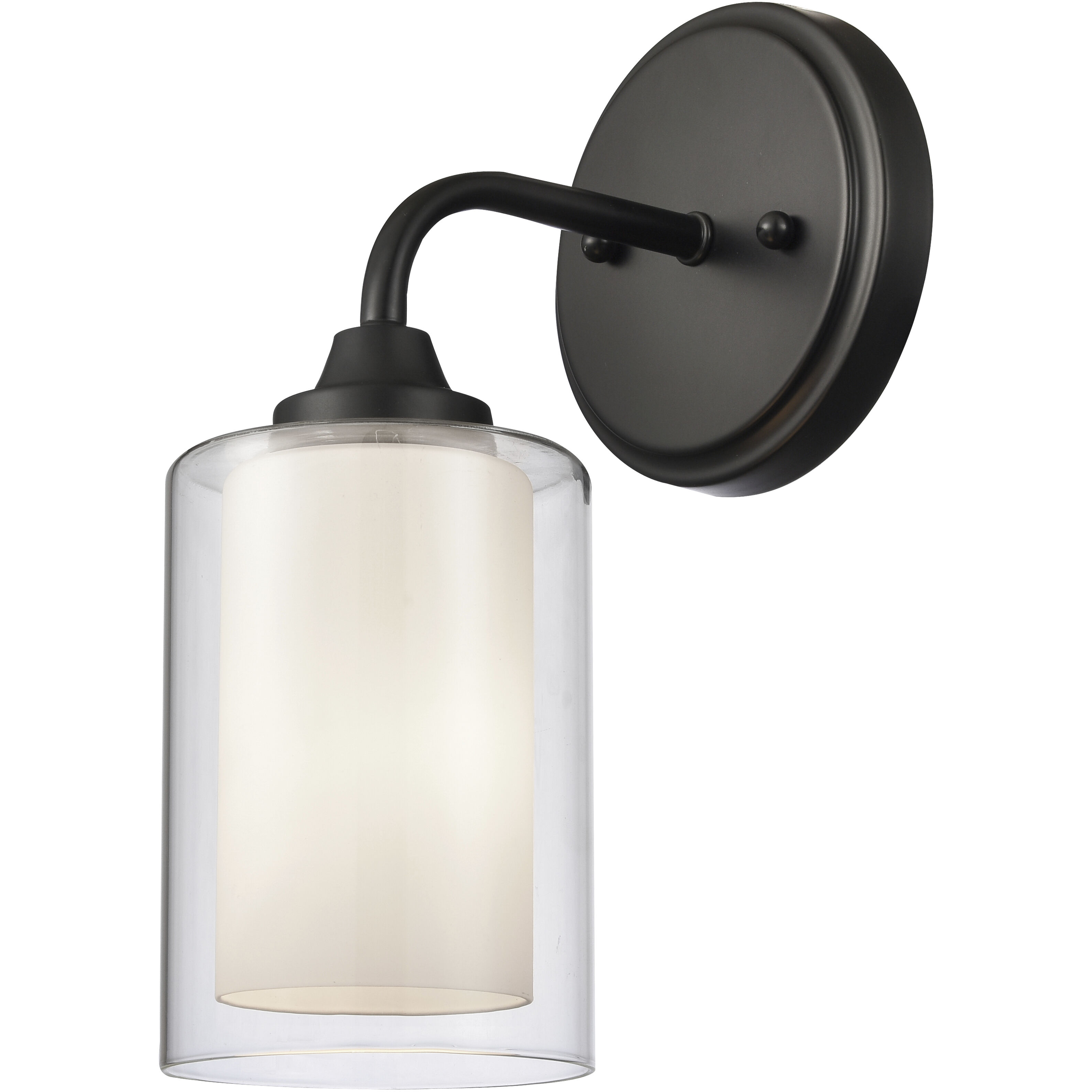 Auralume Fairbank LED 5 inch Matte Black Bath Vanity Light Wall Light