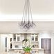 Artistry 6 Light 27.75 inch Matte Black and Polished Nickel Down Chandelier Ceiling Light