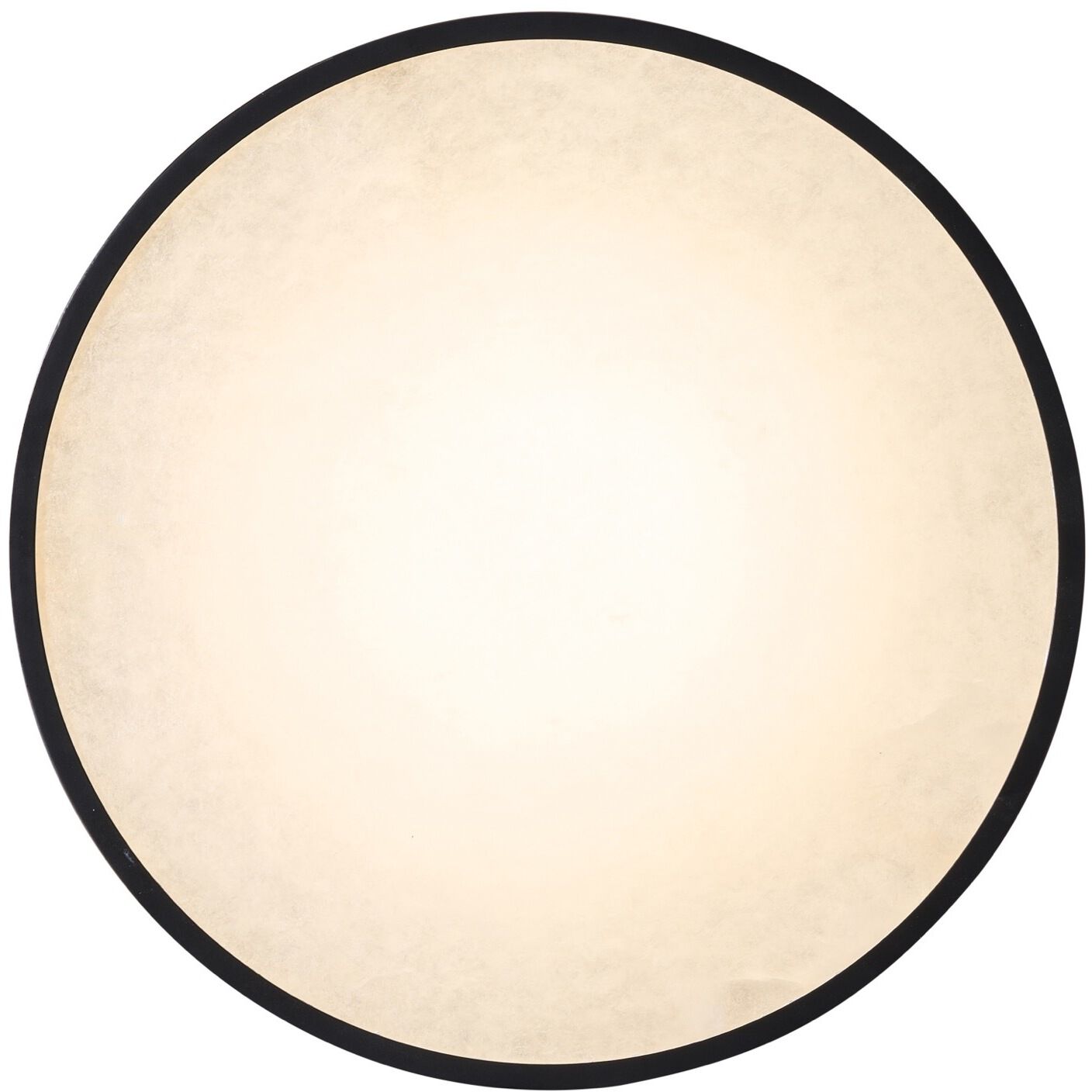 Dax LED 15.2 inch Black and Brass Flush Mount Ceiling Light