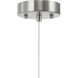 Zara LED 2.76 inch Brushed Nickel Pendant Ceiling Light