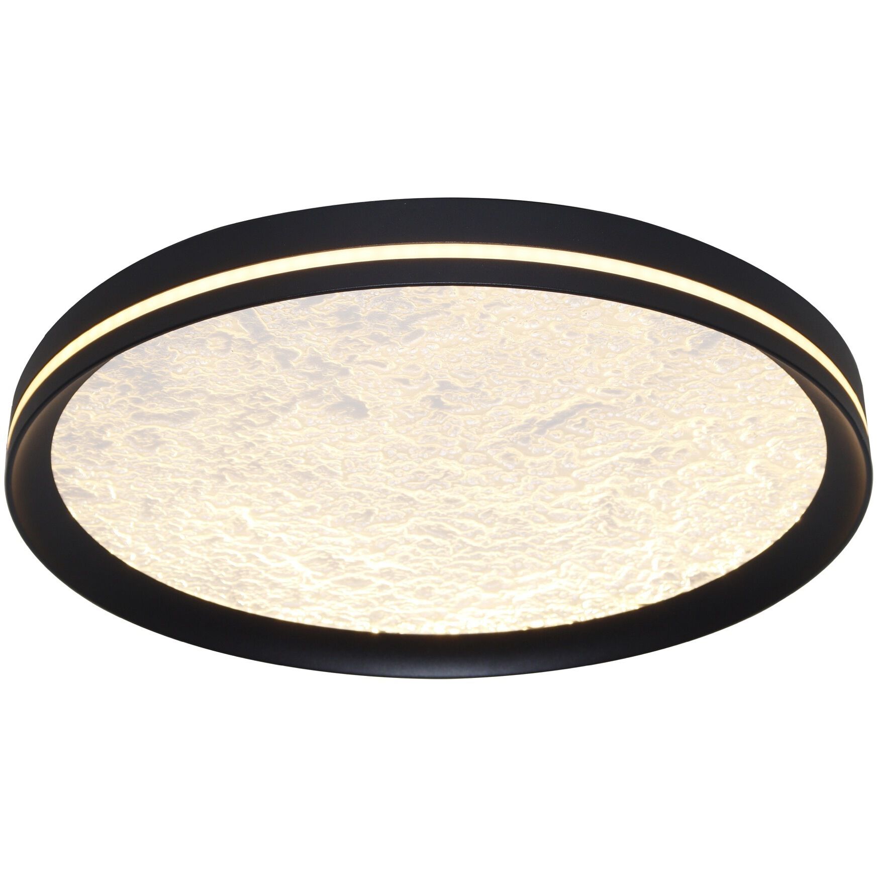 Luna LED 20 inch Black Flush Mount Ceiling Light
