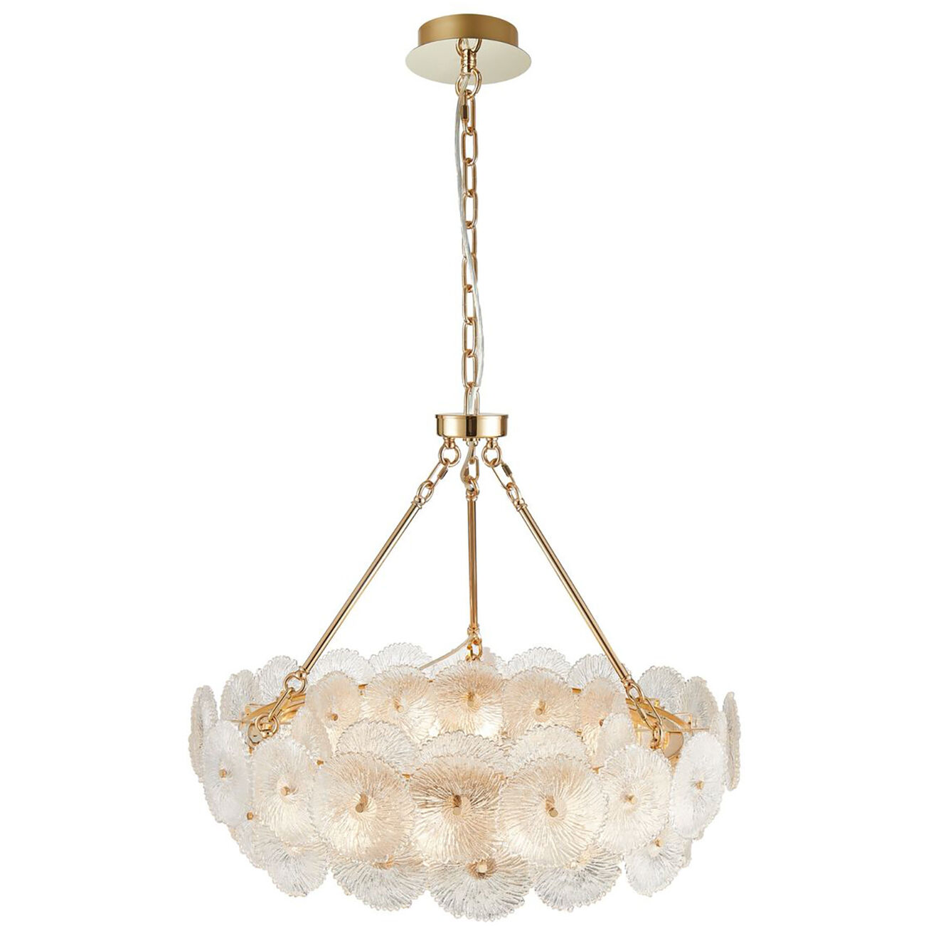 Bloom LED 31.5 inch Brass Chandelier Ceiling Light