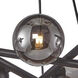Modena LED 28 inch Black Chandelier Ceiling Light