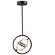 Trilogy LED 13 inch Black and Gold Pendant Ceiling Light
