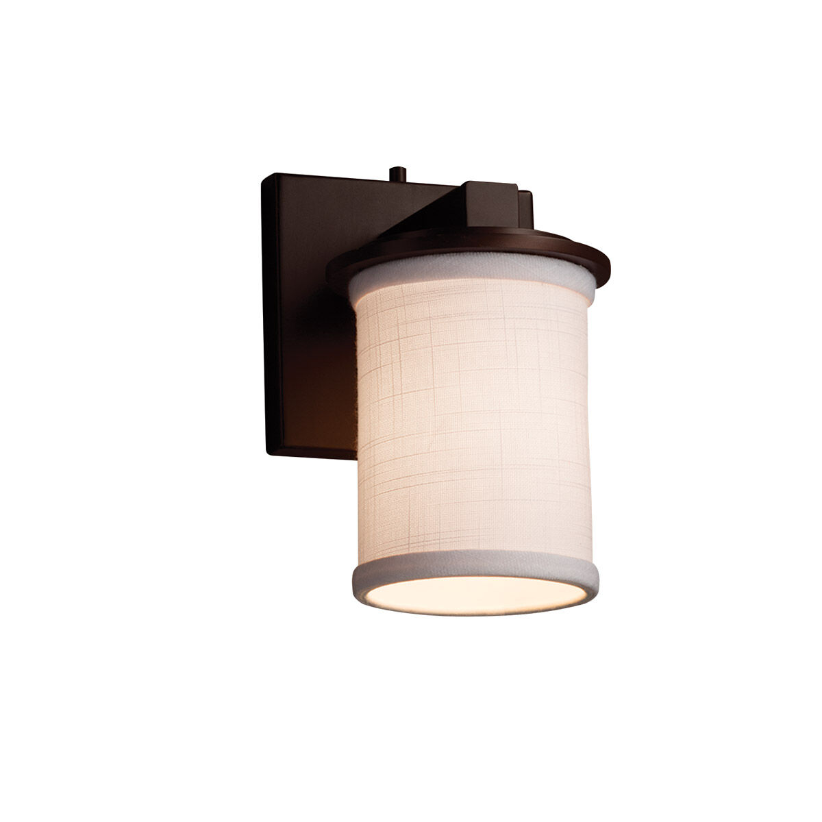 Textile LED 5 inch Dark Bronze Wall Sconce Wall Light