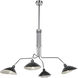 Nero 4 Light 49 inch Black/White Interior Chandelier Ceiling Light