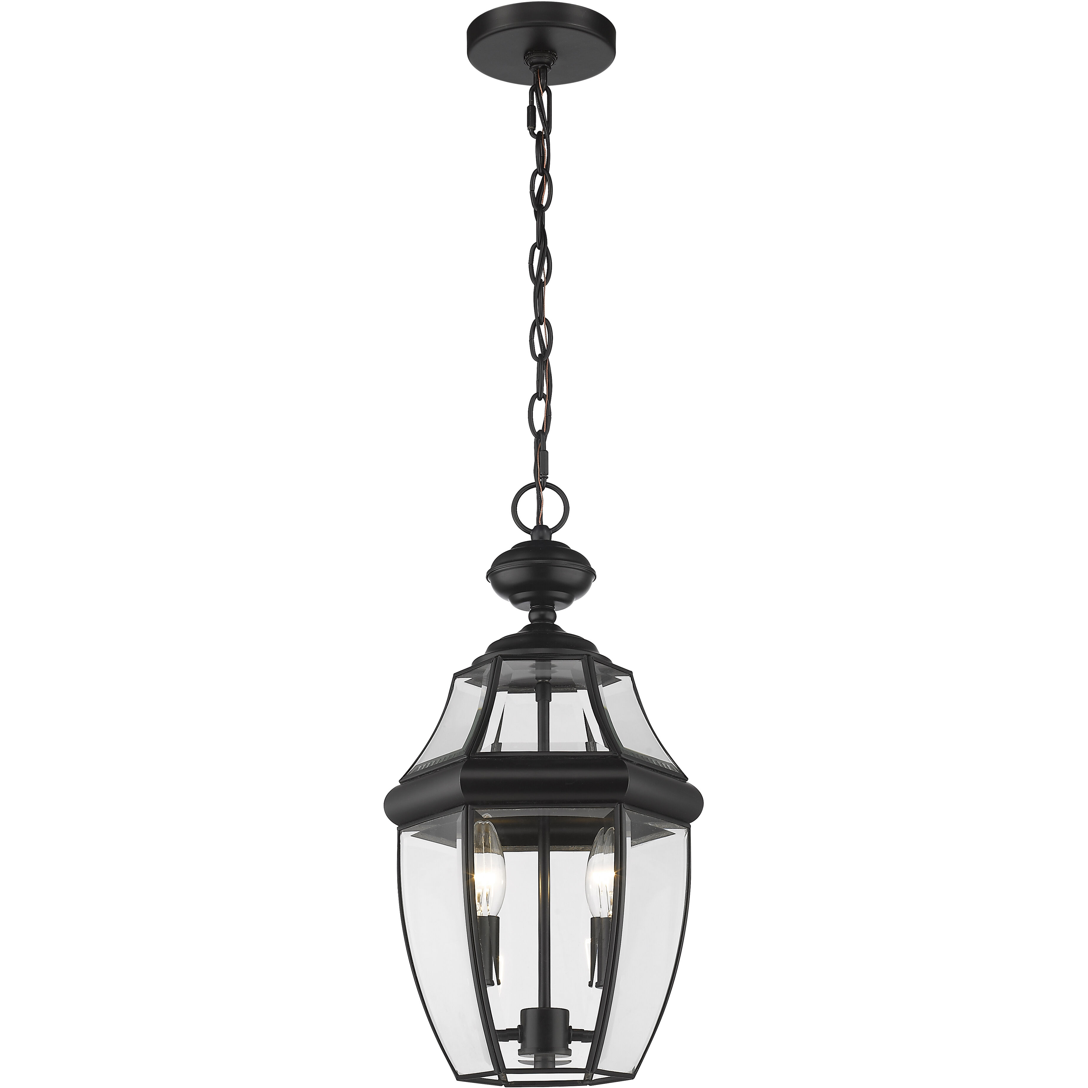 Westover 2 Light 8.75 inch Black Outdoor Chain Mount Ceiling Fixture