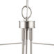Foundry 3 Light 18.11 inch Brushed Nickel Pendant Ceiling Light