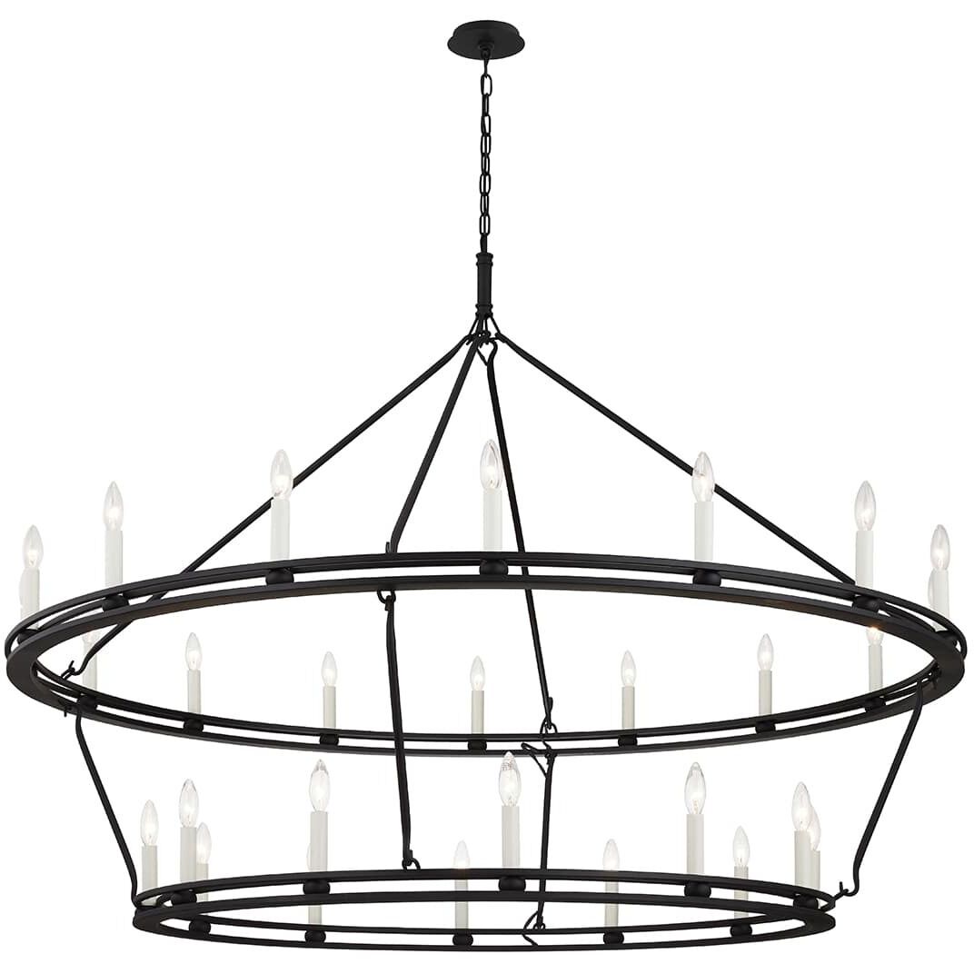 Sutton 28 Light 52.25 inch Textured Black Chandelier Ceiling Light
