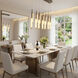 Lumina LED 45 inch Forged Bronze Linear Pendant Ceiling Light