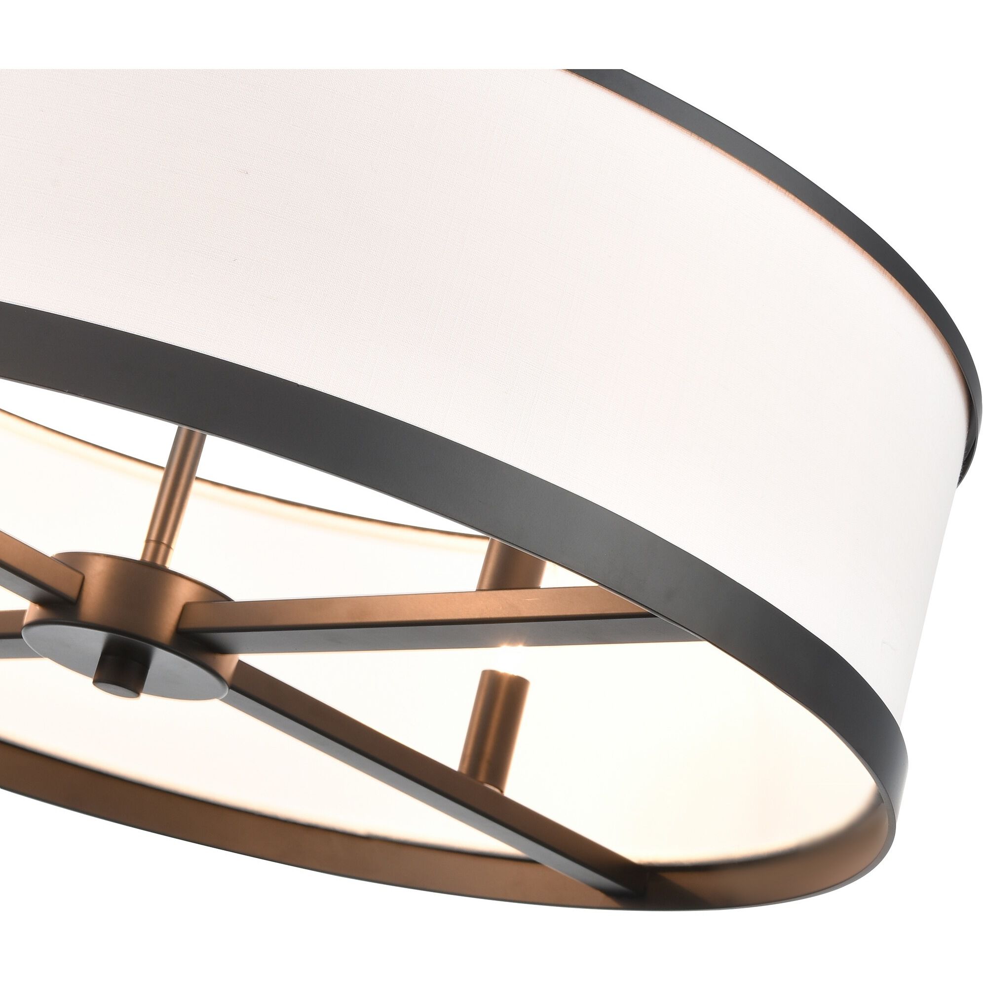 High Street 4 Light 24.02 inch Black Pendant Ceiling Light