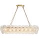 Bloom LED 47.25 inch Brass Chandelier Ceiling Light