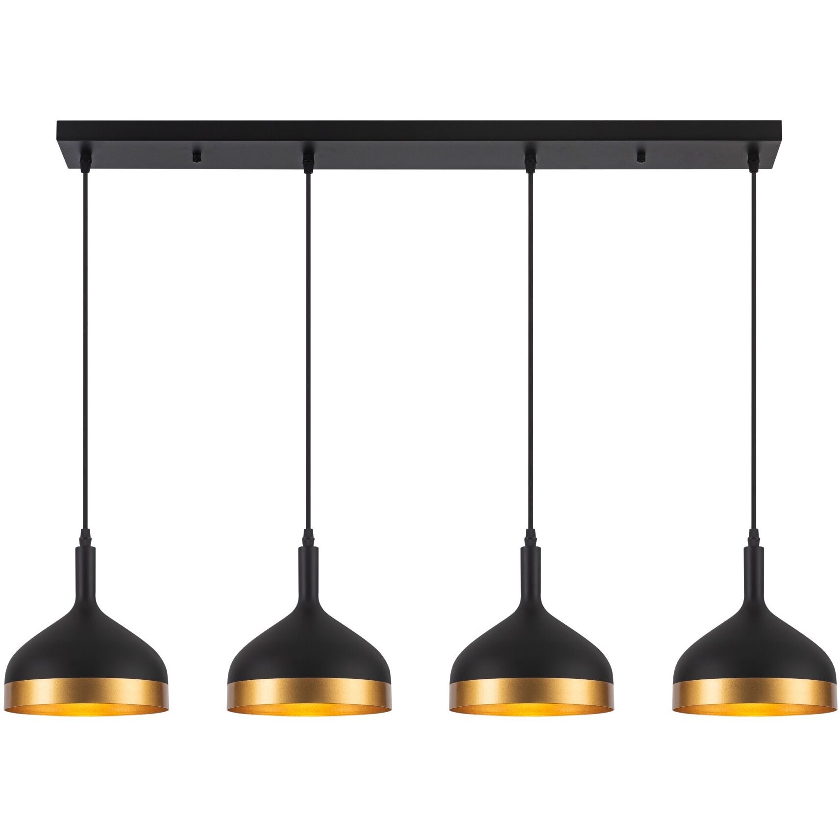 Dash LED 41 inch Black and Gold Island Light Ceiling Light