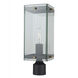 Bradgate LED 19.25 inch Matte Black and Harvest Brass Outdoor Post Lantern
