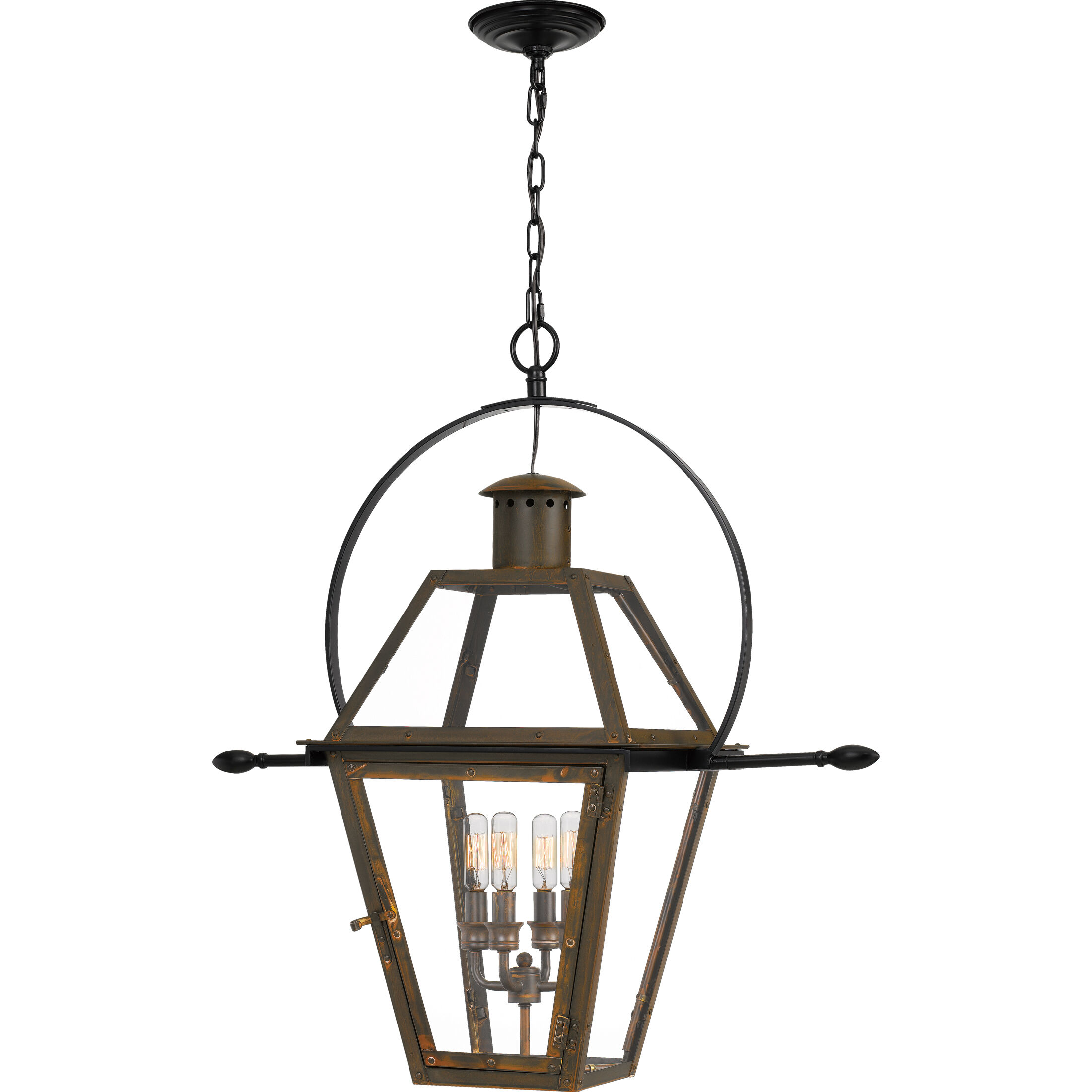 Rue De Royal 4 Light 27.50 inch Outdoor Pendant/Chandelier