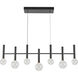 Terra LED 38.5 inch Black Linear Island Pendant Ceiling Light