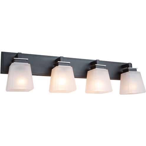 Eastwood LED 33 inch Black and Brushed Nickel Bathroom Vanity Wall Light