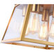 Lucian LED 12 inch Brushed Brass Chandelier Ceiling Light