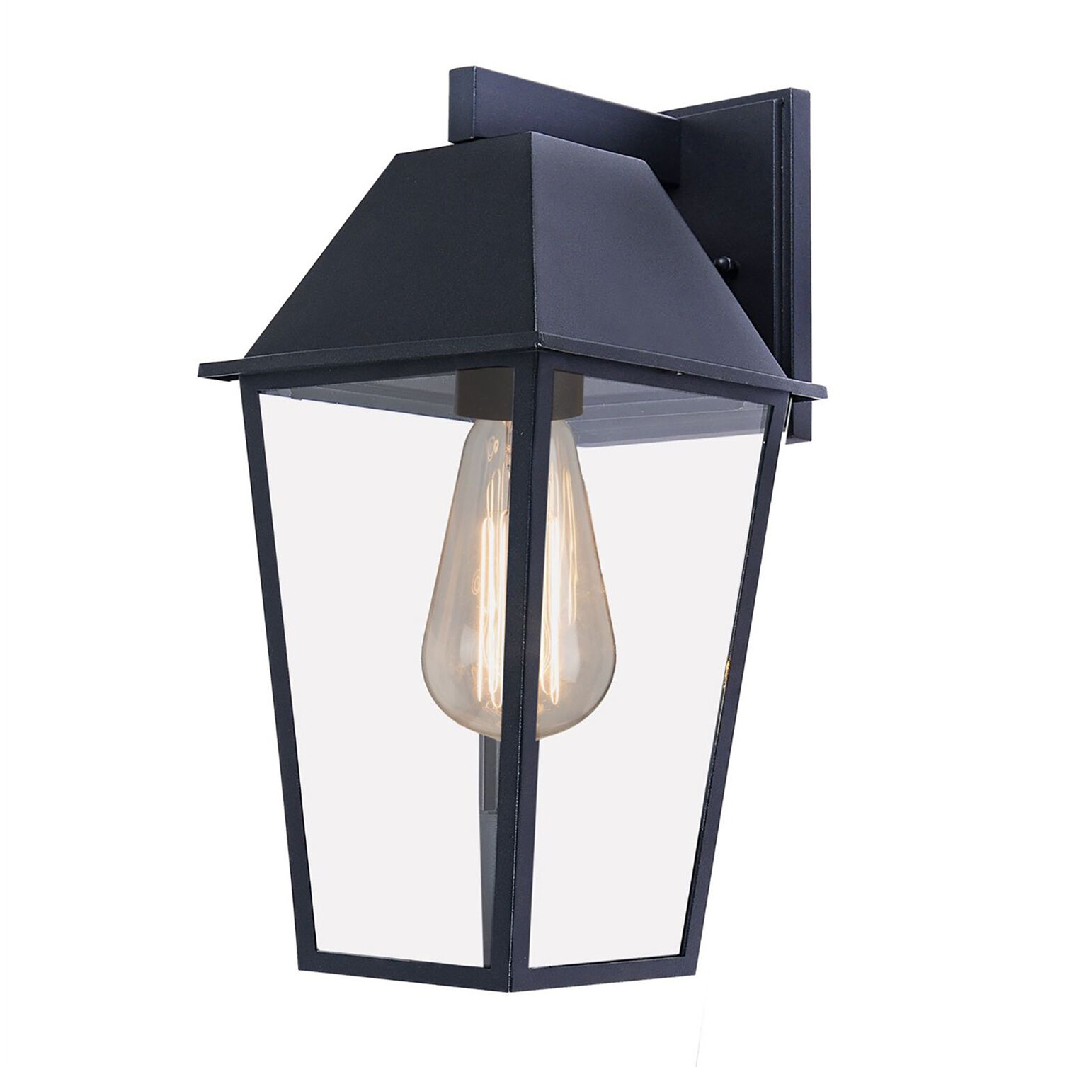 Winchester 1 Light 12 inch Black Outdoor Wall Light