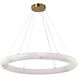 Camila LED 35 inch Brushed Brass Chandelier Ceiling Light