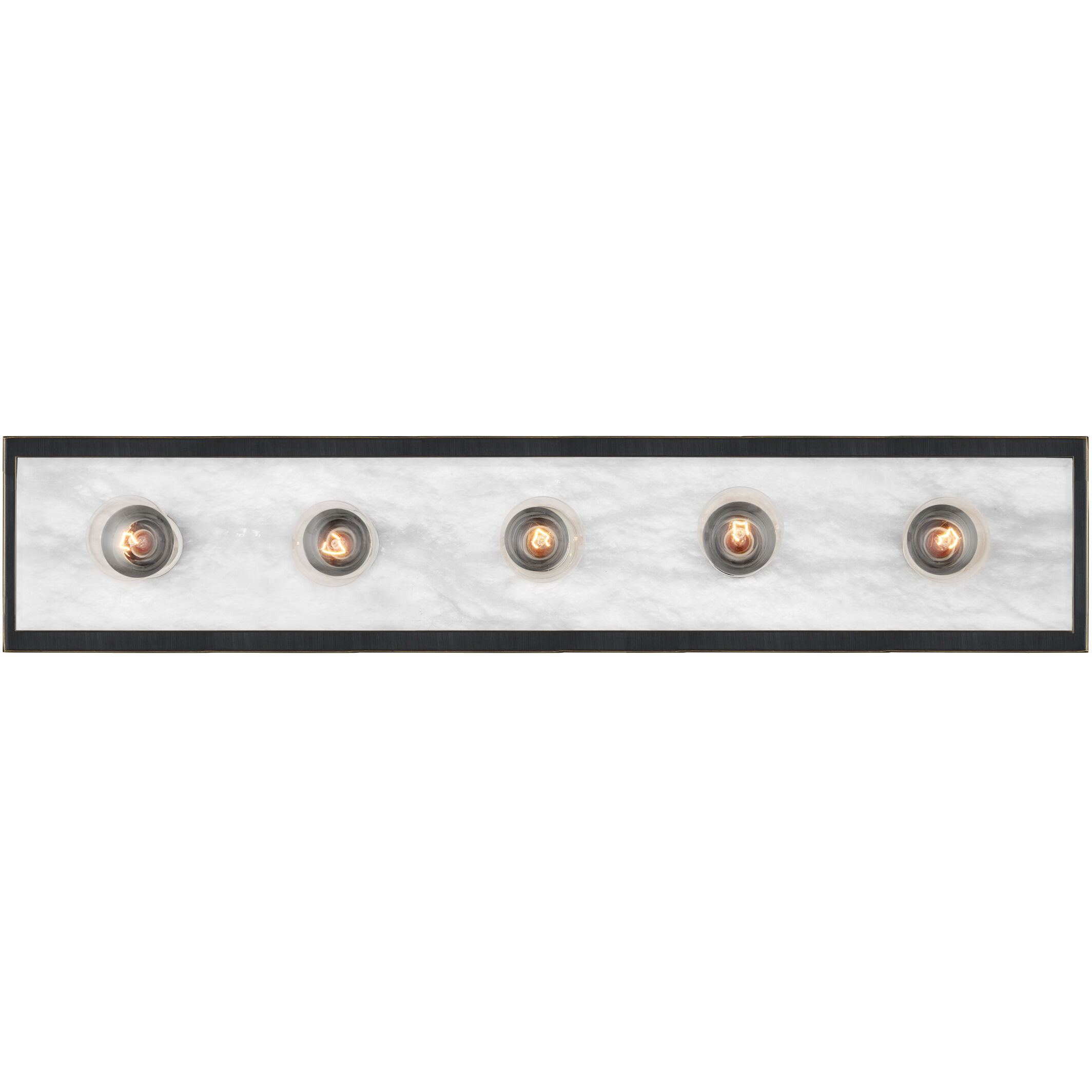Berdine 5 Light 5 inch Natural/Oil Rubbed Bronze Bath Bar Wall Light, Large