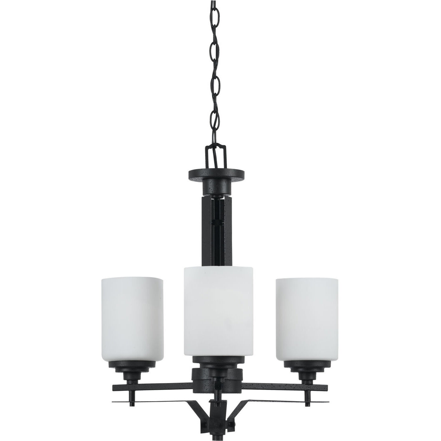 Judson 3 Light 20 inch Texture Black Chandelier Ceiling Light