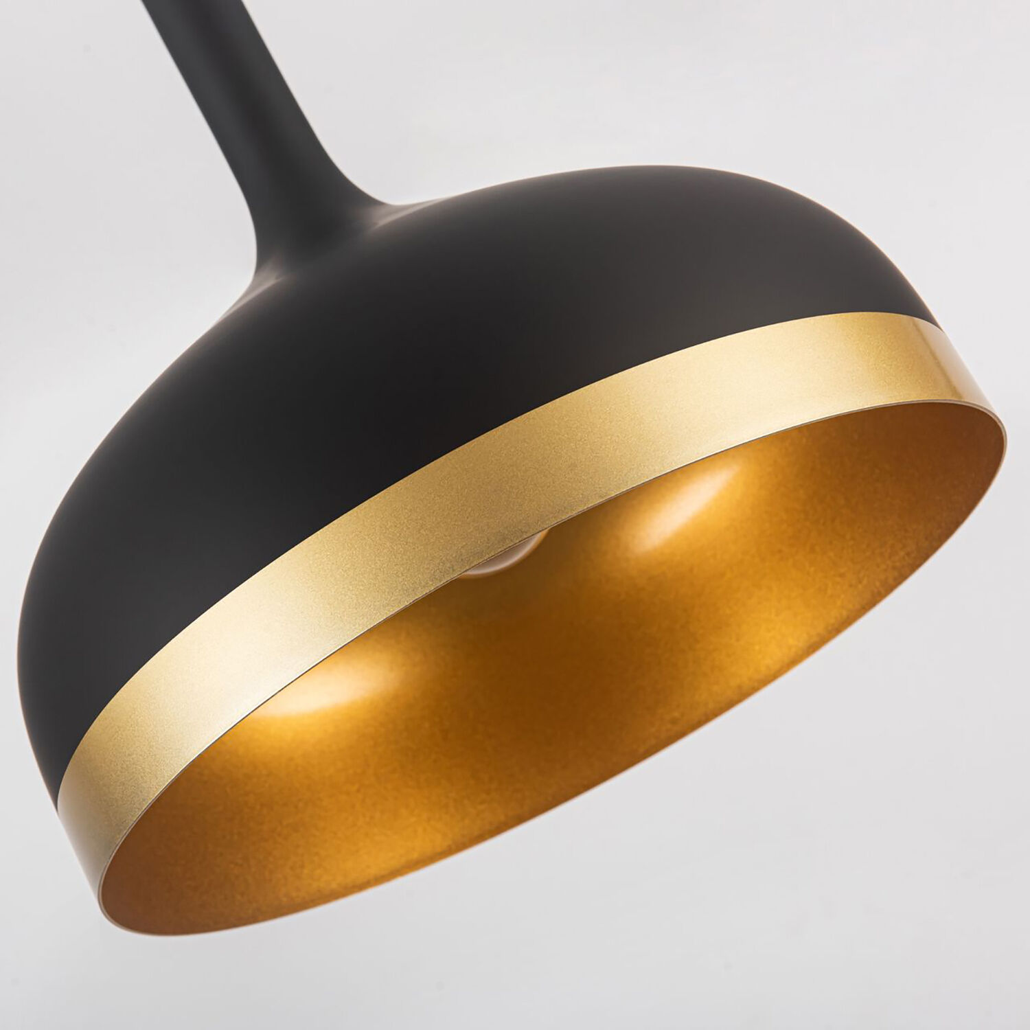 Dash LED 12 inch Black and Gold Pendant Ceiling Light