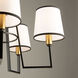 Coco LED 25.6 inch Gold and Black Chandelier Ceiling Light