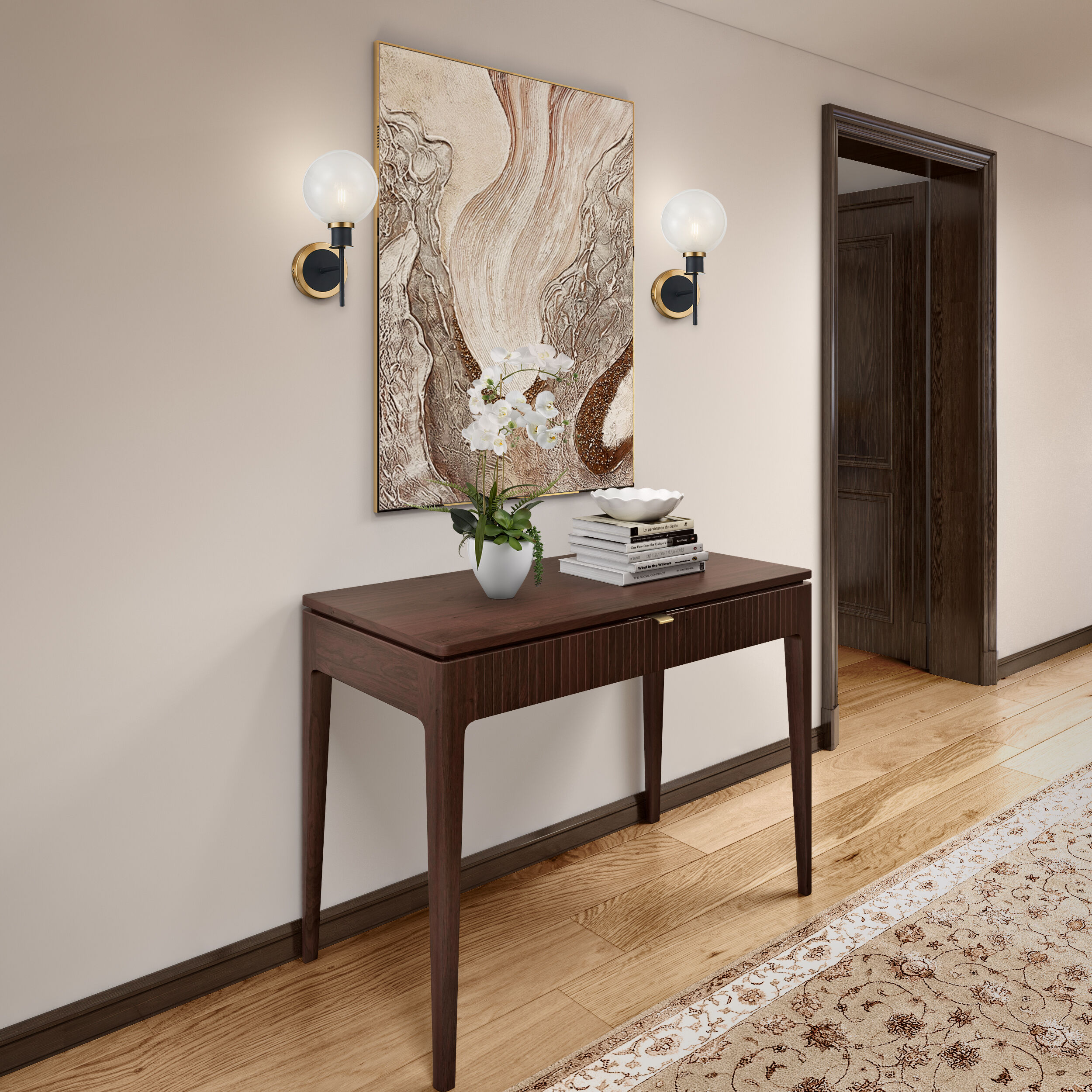 Gem Wall Sconce Wall Light in Glossy Textured White