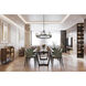 Salinas LED 29 inch Black and Brass Chandelier Ceiling Light