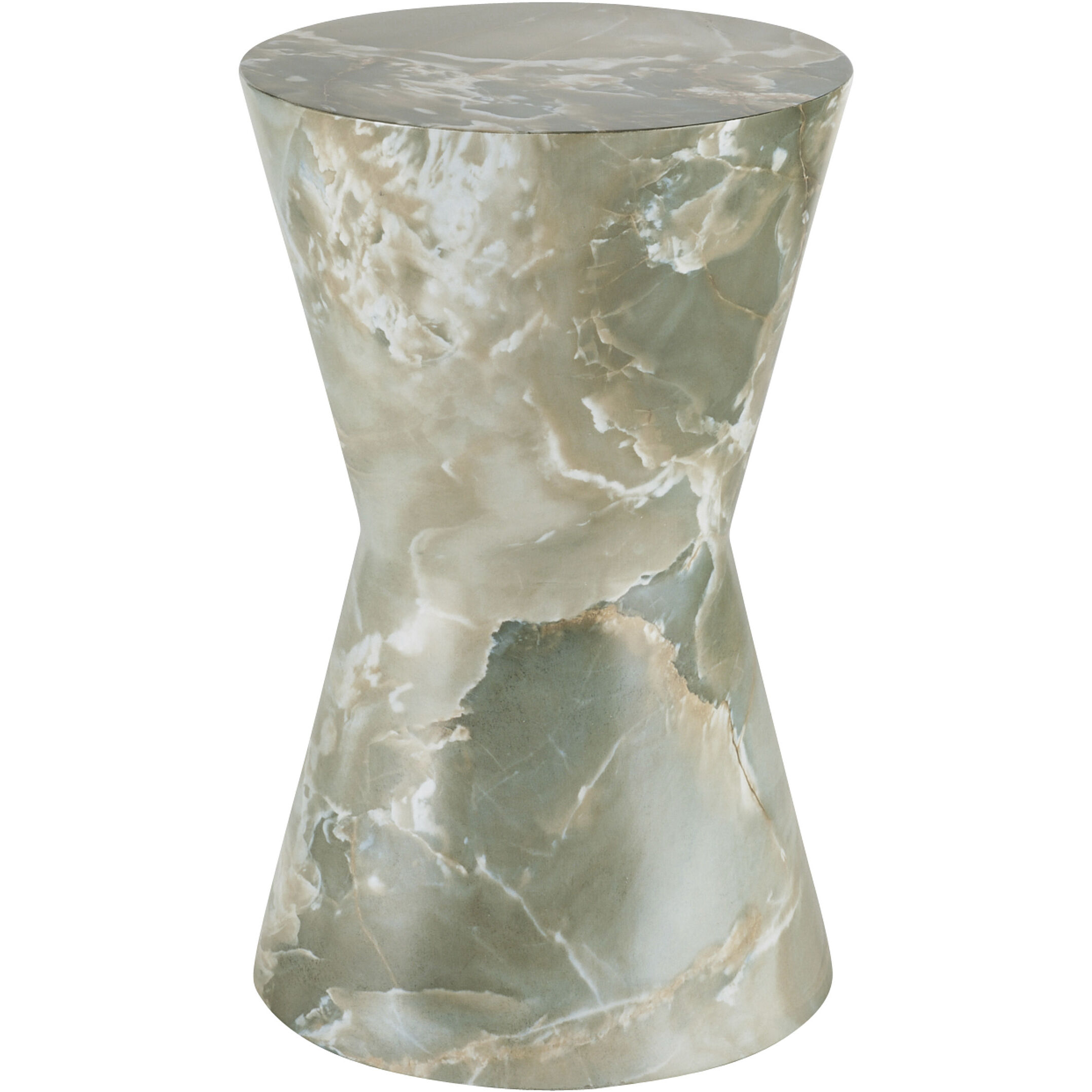 Costello 15 inch Jade Faux Marble Accent Table