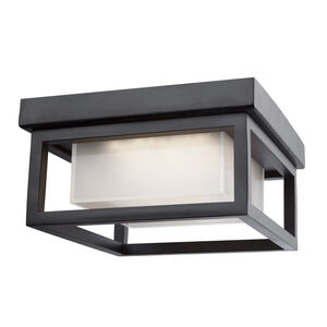Overbrook LED 9 inch Black Outdoor Ceiling Light