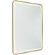 Reflections 31.5 X 23.6 inch Brushed Brass LED Mirror