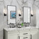 Dalton LED 4.25 inch Black Bathroom Sconce Wall Light