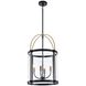 Bonita LED 17 inch Black and Brushed Brass Pendant Ceiling Light