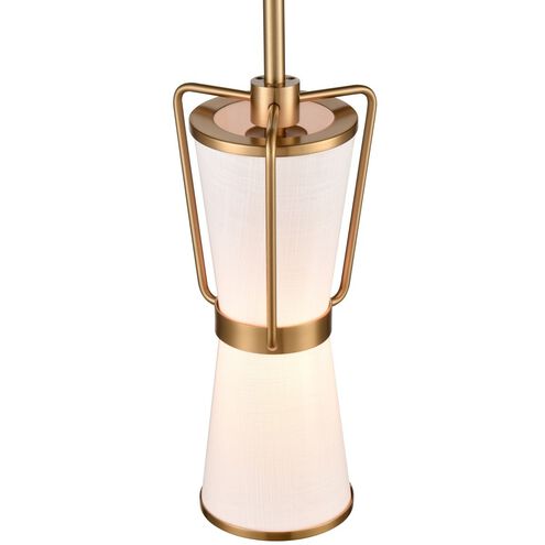 Layla LED 4.9 inch Brushed Brass Pendant Ceiling Light