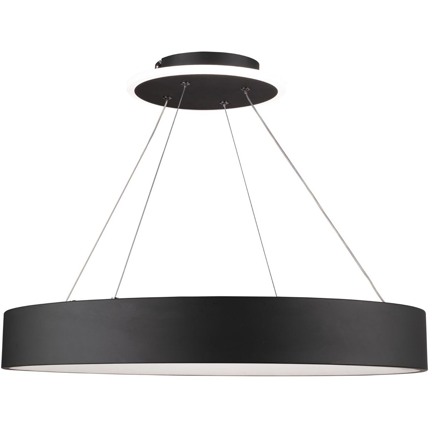 Lazio LED 23.5 inch Black Chandelier Ceiling Light
