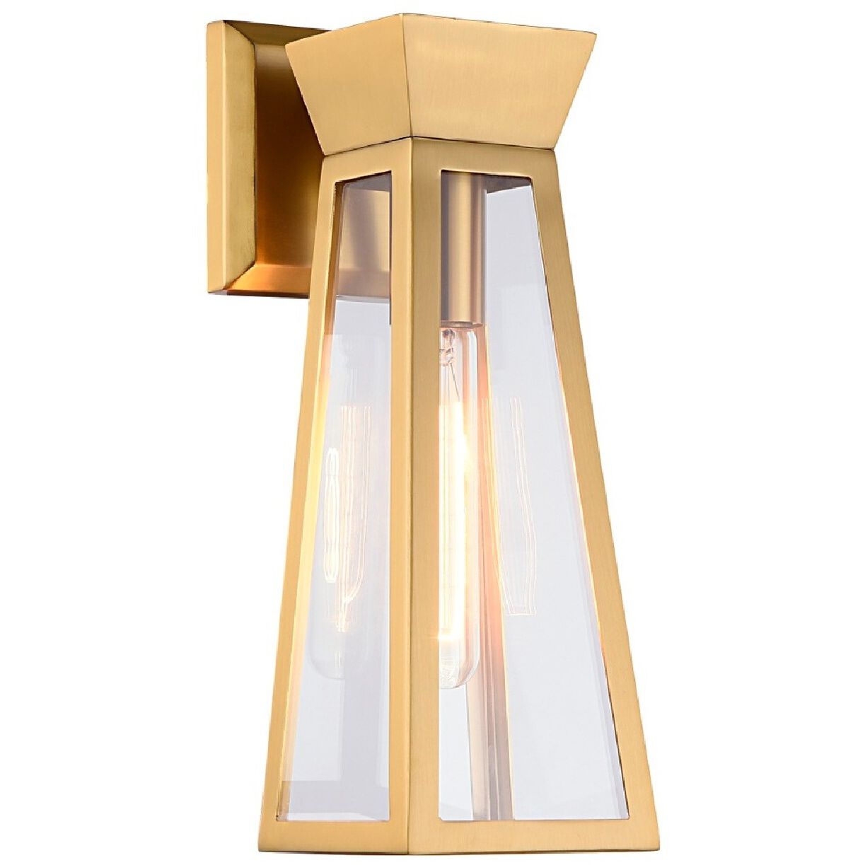 Lucian Wall Sconce Wall Light in Brushed Brass